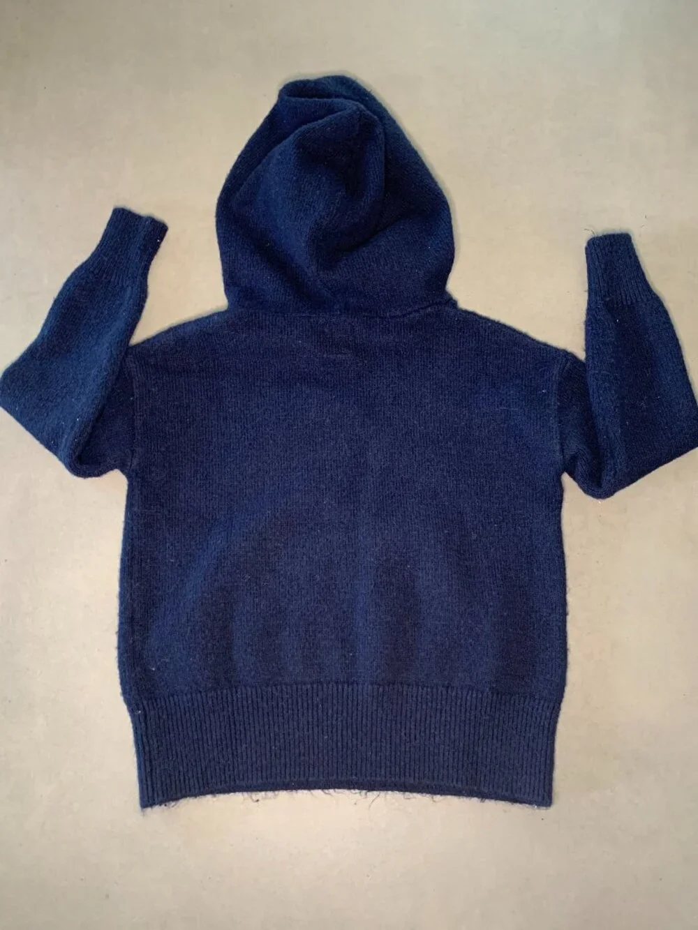 Gap Kids Navy Soft Knit Hooded Sweater XS
